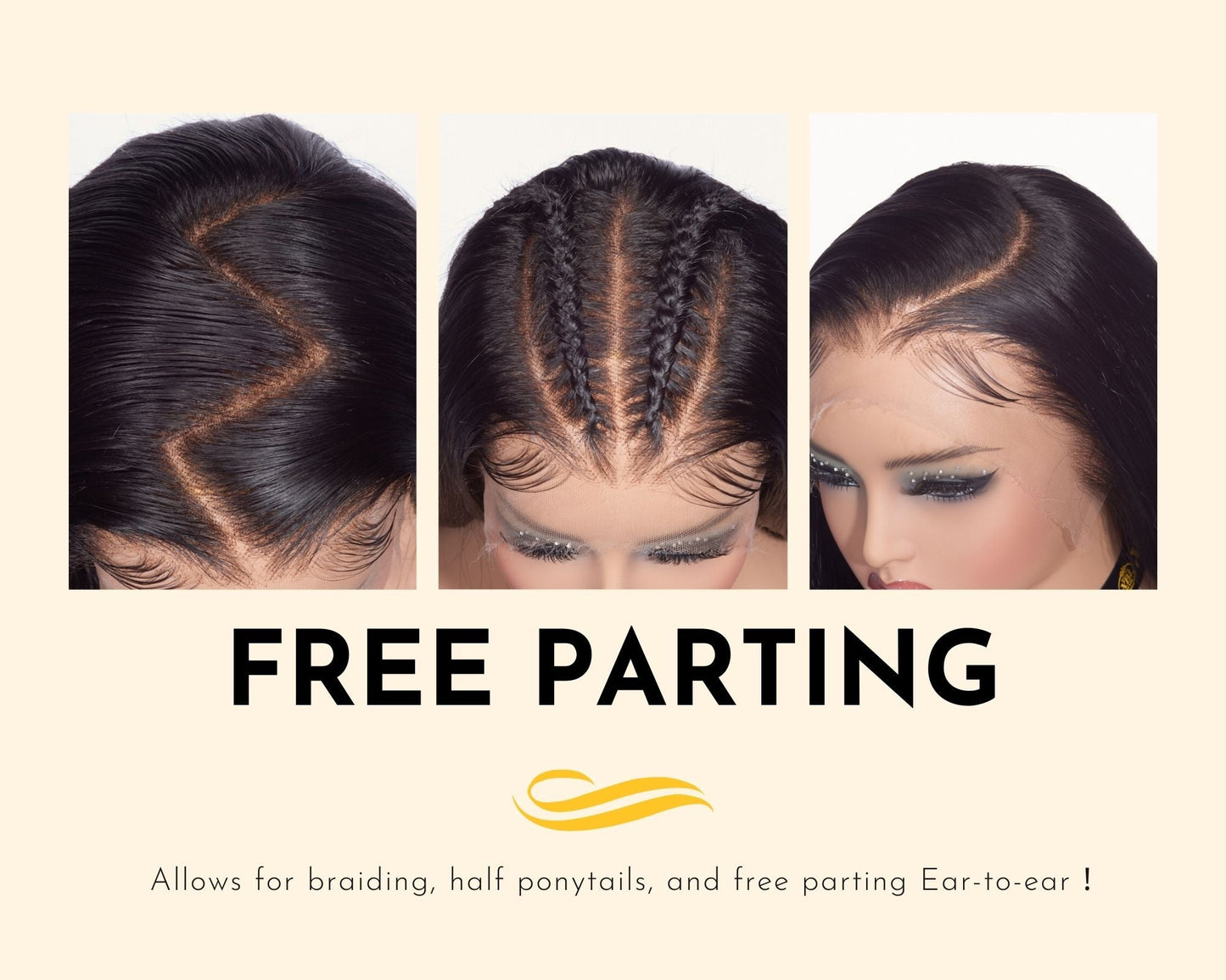 XBL Hair 3D Fitted Wig Straight DIY Wave 13x6 HD Lace Frontal Small Cap Fit Your Forehead Snugly Wig with Baby Hair