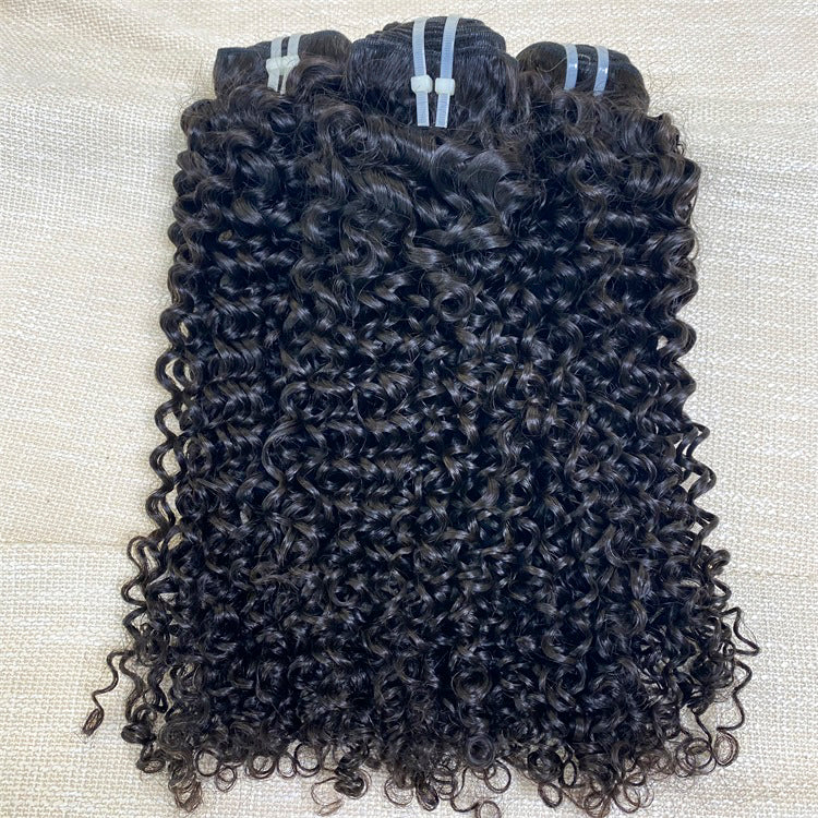 Clear Glow Hair Flawless Raw Hair One Donor Hair 3 Bundles/Lot Curly Hair Weaves Hair Bundles