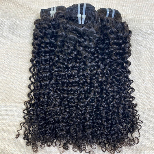 Clear Glow Hair Flawless Raw Hair One Donor Hair 3 Bundles/Lot Curly Hair Weaves Hair Bundles